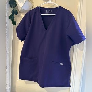 figs two pocket scrub top xxl